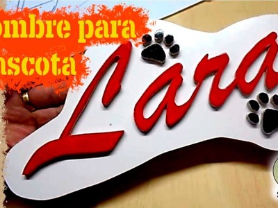 DIY ???? Nombre para vuestra mascota en madera o DM 5mm ????