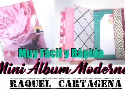 Mini Album FACIL y moderno con plastificadora DIY TUTORIAL scrapbooking