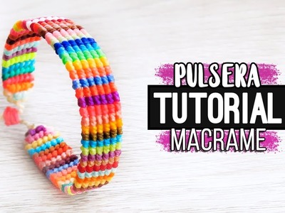 Pulsera Horizontal » ♻️ tutorial | como hacer pulsera de hilo reciclada | diy ● Bracelet #169