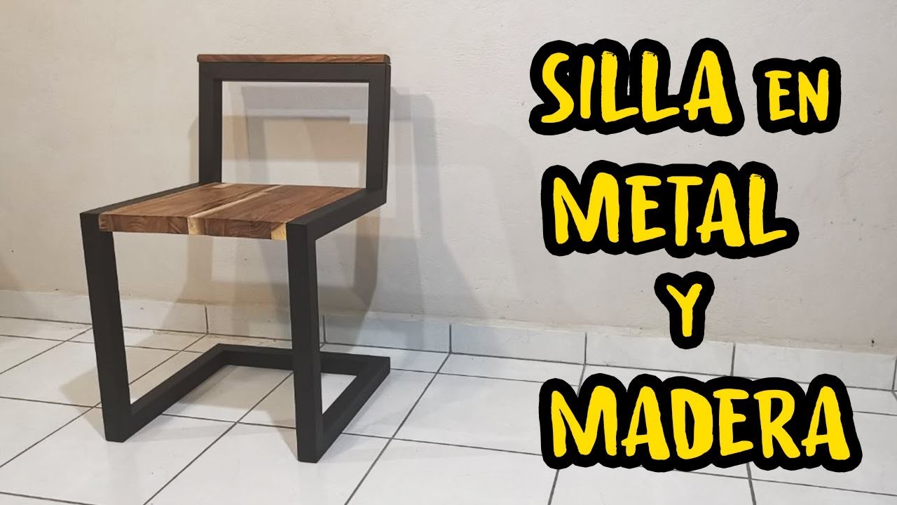 ❇️ Silla moderna en Metal y Madera