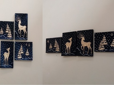 4 bellos cuadros navideños - 4 beautiful Christmas paintings.
