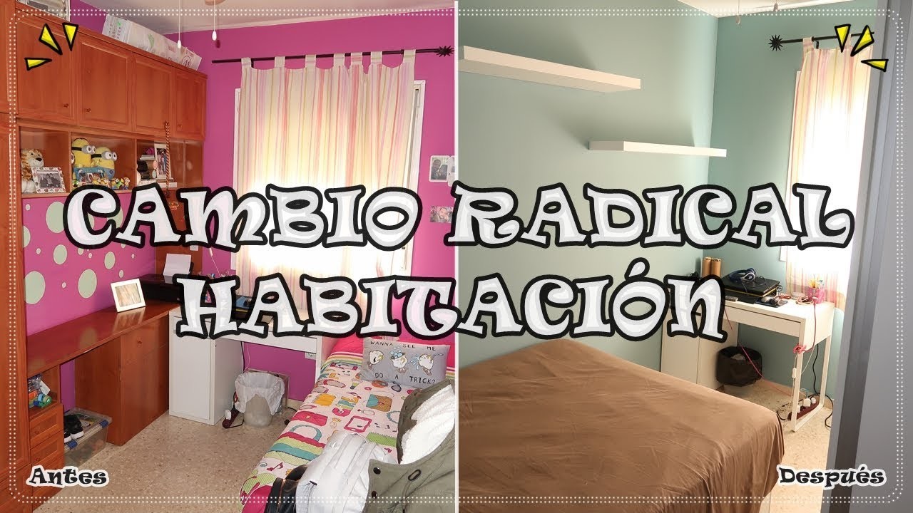 CAMBIO RADICAL HABITACIÓN. REDOING MY ROOM | TRANSFORMACIÓN EXTREMA
