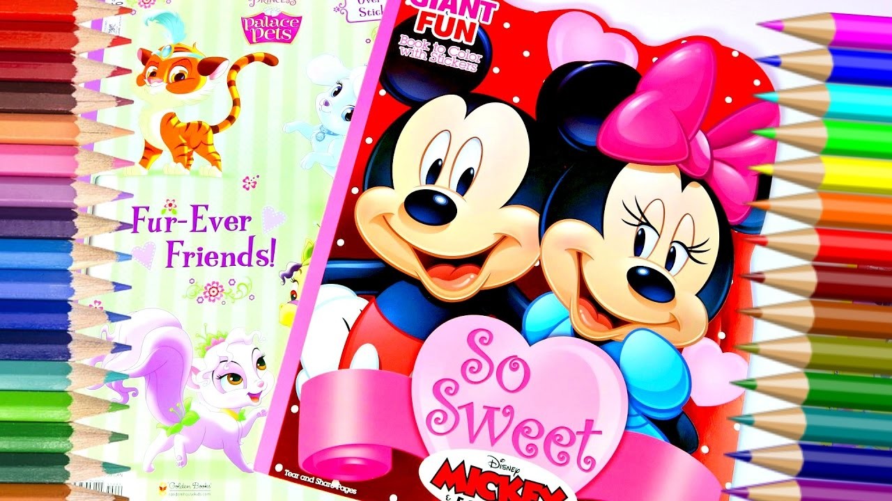 Coloreando a Blancanieves y  Mickey Mouse|Coloring Books for kids|Mundodejuguetes