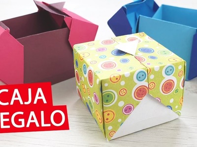 ???? Como hacer caja de regalo de papel - Origami  (sin pegamento)