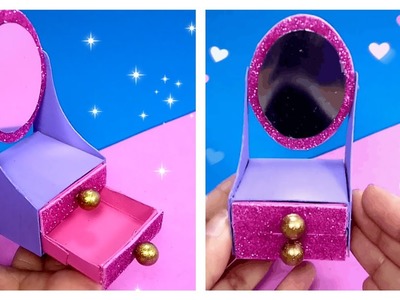 Como hacer cosas para muñecas Barbie | mini Tocador | how to make doll stuff | mini dressing table