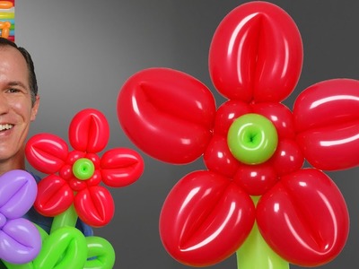 Como hacer flores con globos - globoflexia flor - como hacer figuras con globos