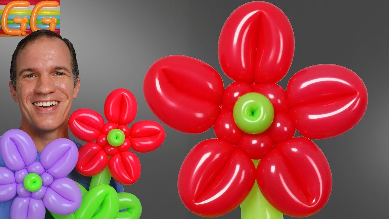 Como hacer flores con globos - globoflexia flor - como hacer figuras con globos