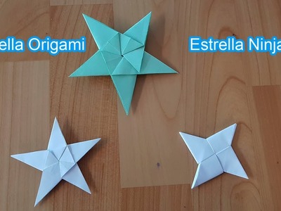 Como Hacer una Estrella Origami y Estrella Ninja de Papel | Estrella Casero