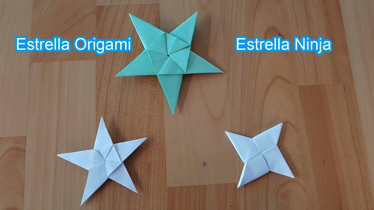 Como Hacer una Estrella Origami y Estrella Ninja de Papel | Estrella Casero