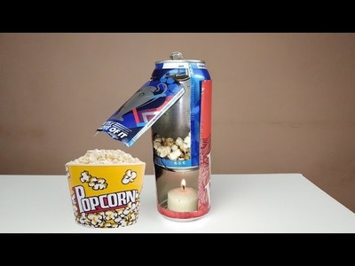 Cómo hacer una máquina de palomitas de maíz con una lata de Coca Cola