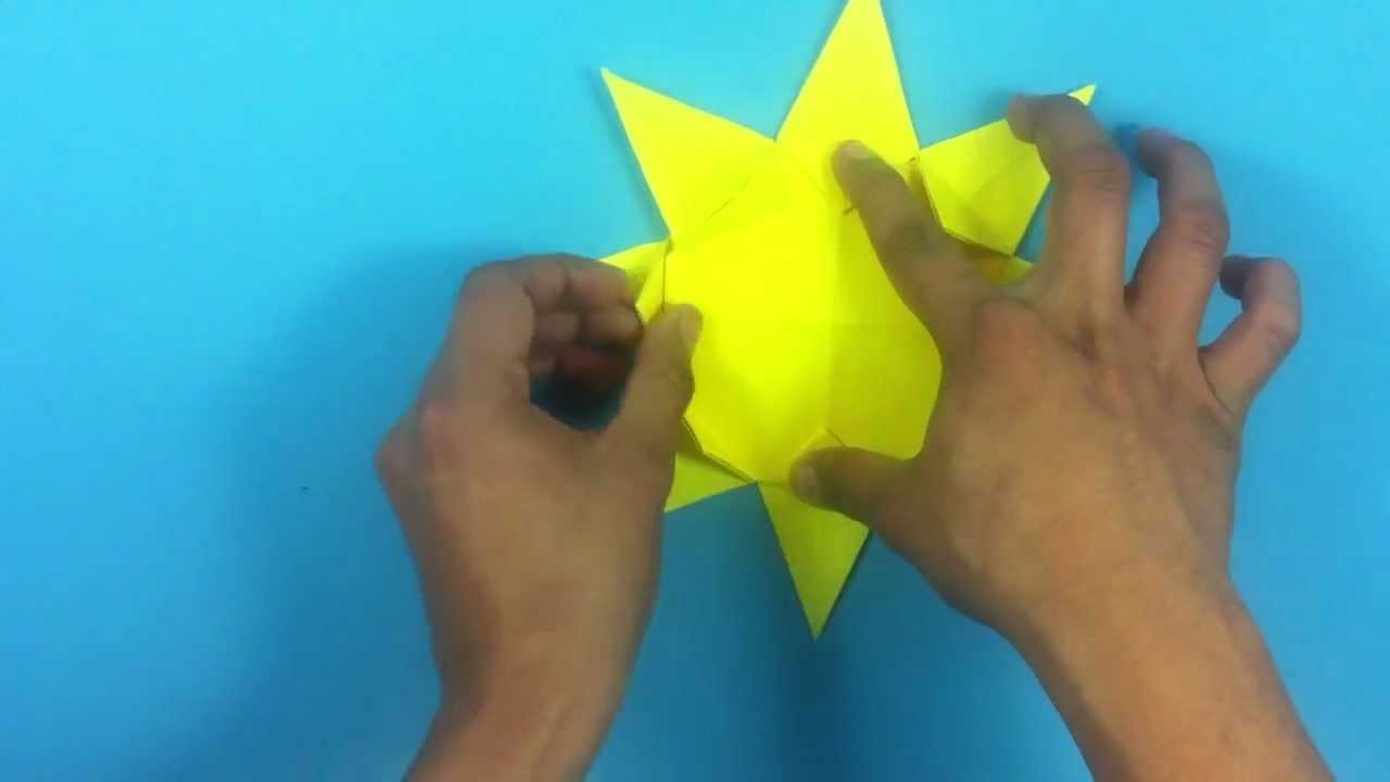 Hacer un sol de origami - Actividades infantiles