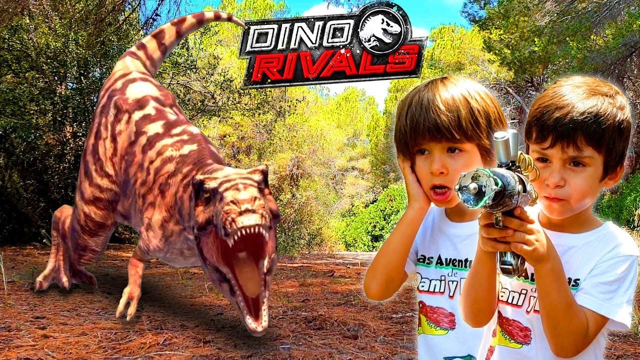 Los Coleccionistas de DINO RIVALS Jurassic World, en Las aventuras de Dani y Evan