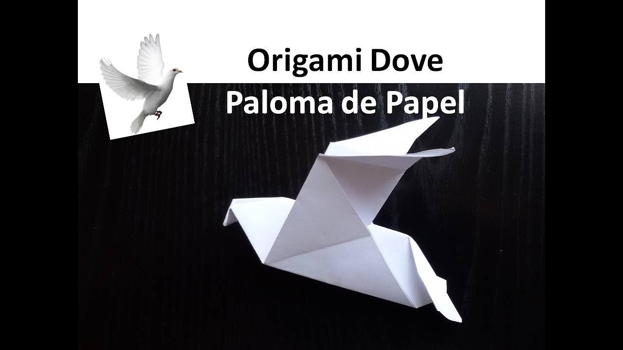 Origami Dove ????️,DIY Handmade Paper Peace Crafts- Cómo Hacer una Paloma ????️ de Papel, Manualidades Paz