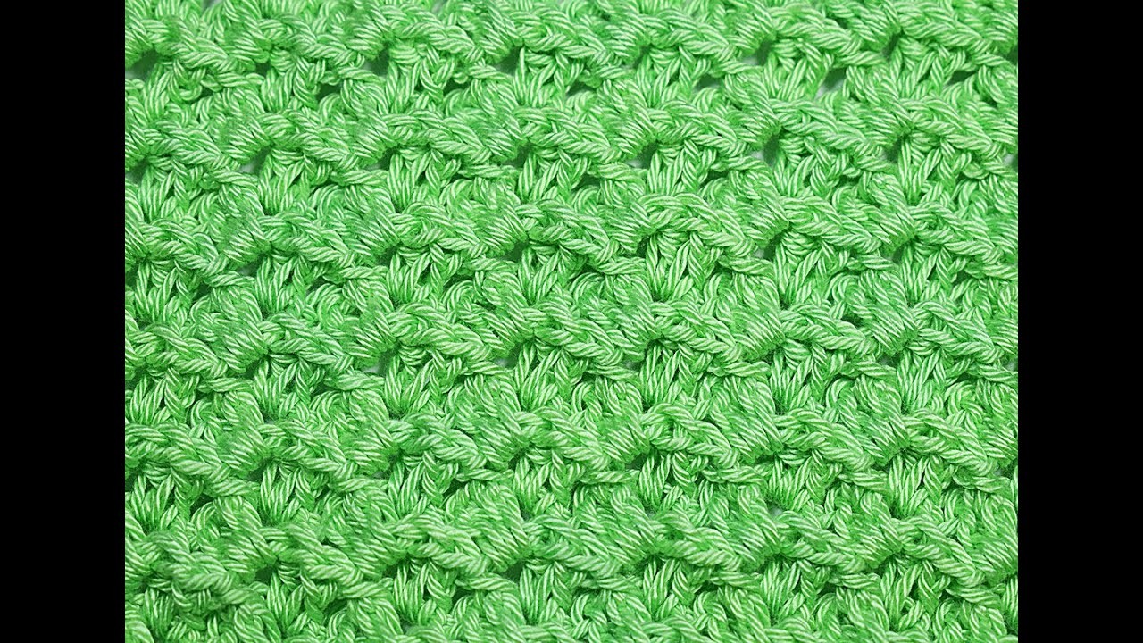 Puntada en relieve muy fácil y rápido #crochet #ganchillo