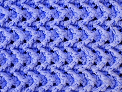 Punto en relieve a crochet  especial abrigos y jerseys #crochet #ganchillo