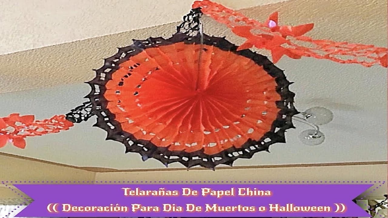 Telarañas De Papel China (( Decoración Para Día De Muertos o Halloween ))