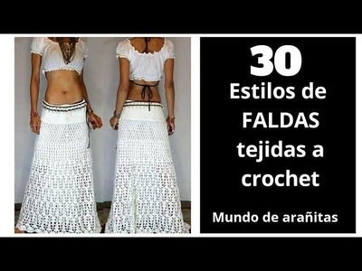 30 estilos de ❤️FALDAS TEJIDAS ❤️a crochet | Crochet skirts
