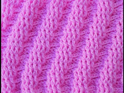 Punto en diagonal en relieve especial abrigos y jerséis #crochet #ganchillo