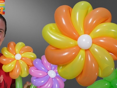 Como hacer flores con globos - globoflexia flor - como hacer una flor con un globo