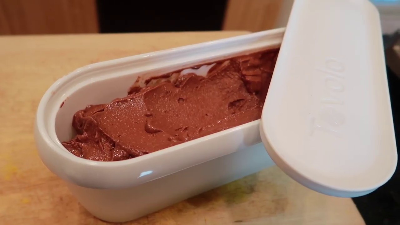 Delicioso helado de Chocolate Vegano, con un ingrediente inesperado.  ♥