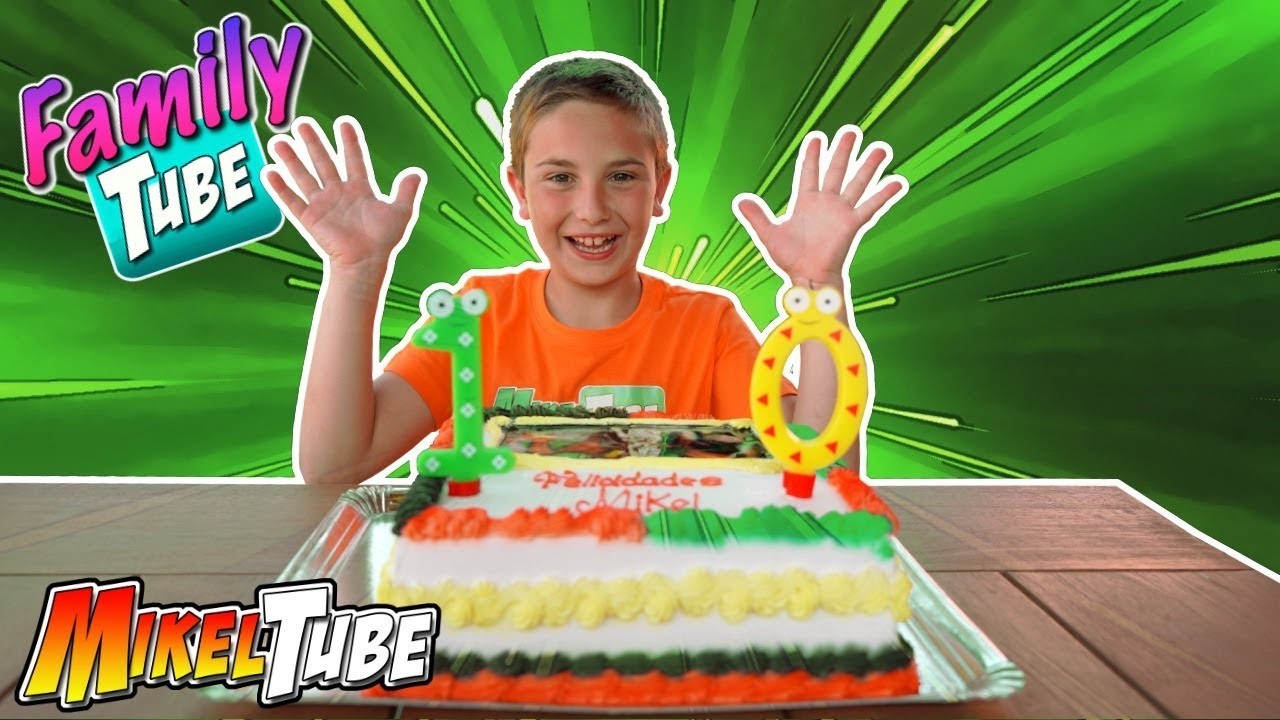 FamilyTube #13 Fiesta sorpresa de Cumpleaños Mikel cumple 10 años