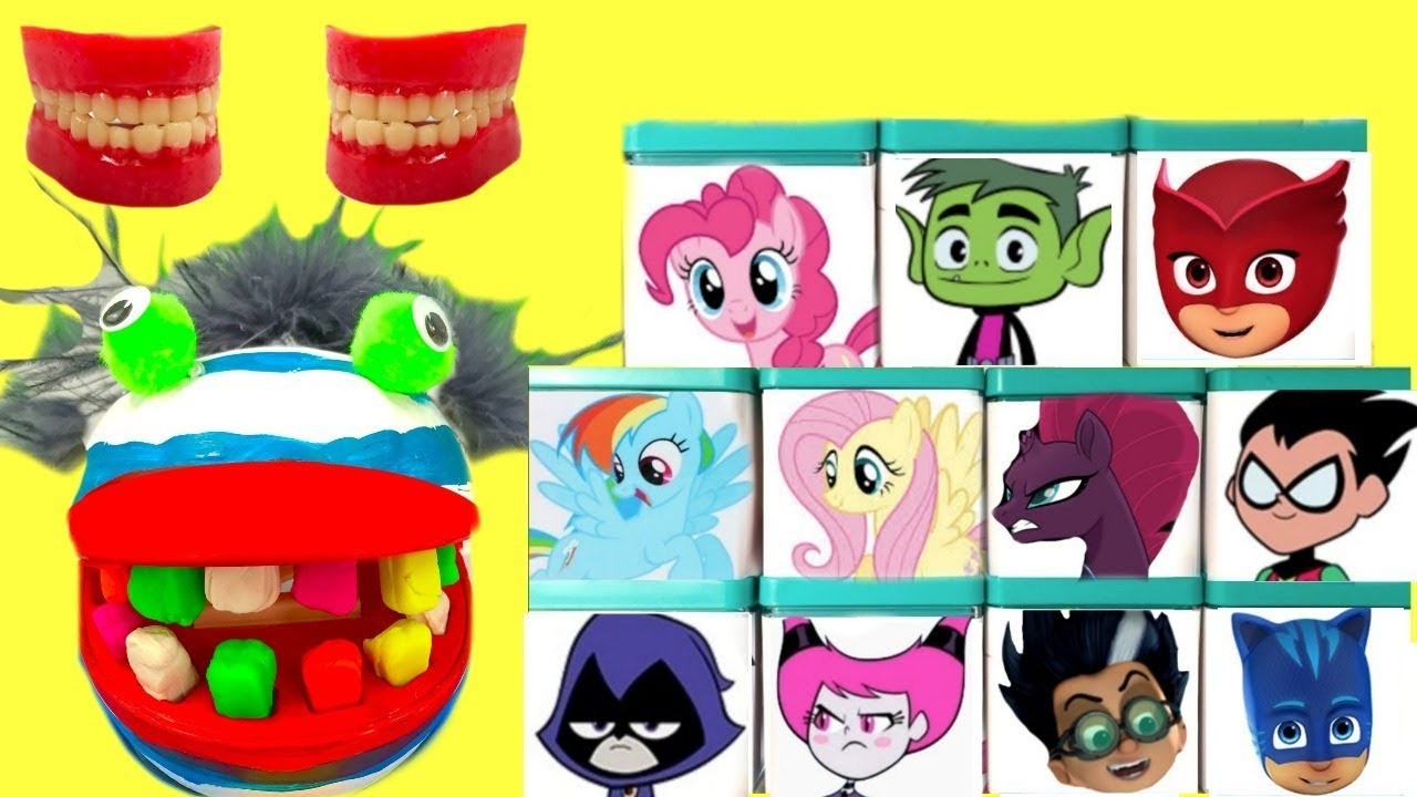Fizzy usa sus Dientes de Play Doh para Convertirlos en Cajas Sorpresas de los Teen Titans