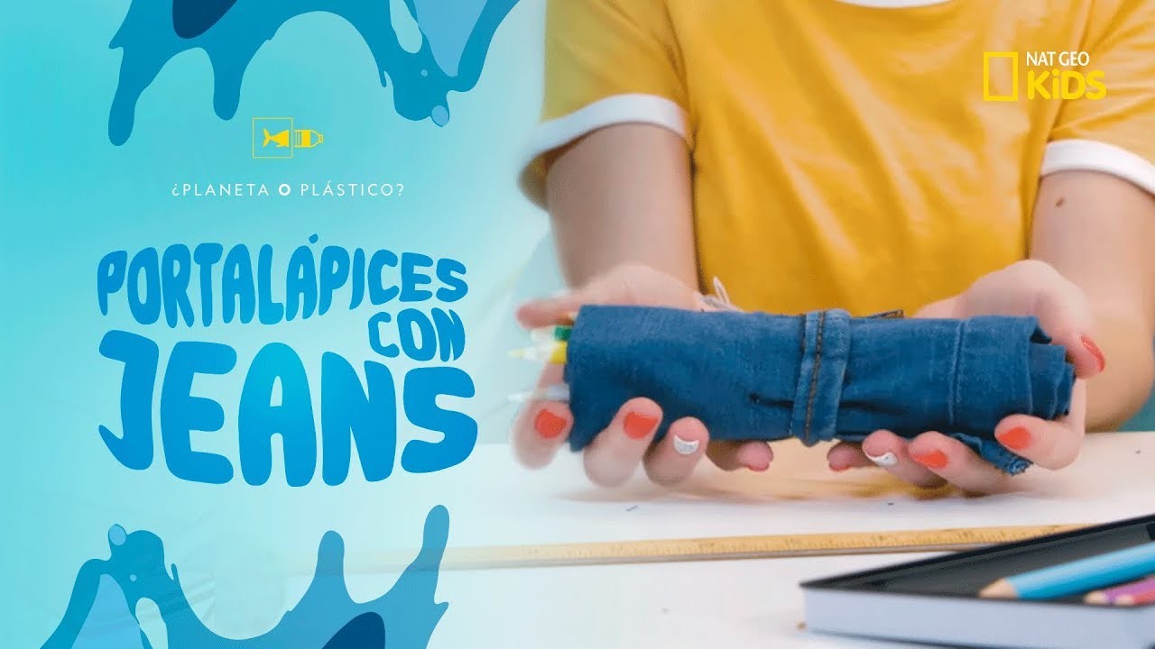 Haz tu Portalápices con Jeans reciclados || #PlanetaOPlástico