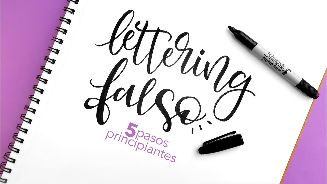 Lettering Falso En 5 Pasos Fáciles Incluye Abecedario Barbs