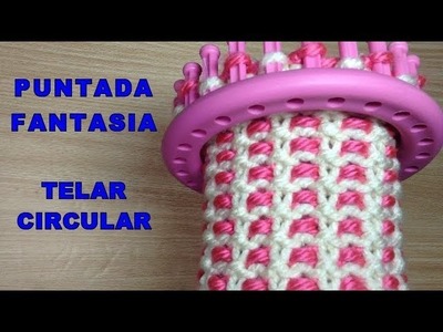 PUNTADA FANTASIA 2 Colores TELAR CIRCULAR | Puntada 25 |  Ideal para GORROS, Bufandas | Fancy Stitch