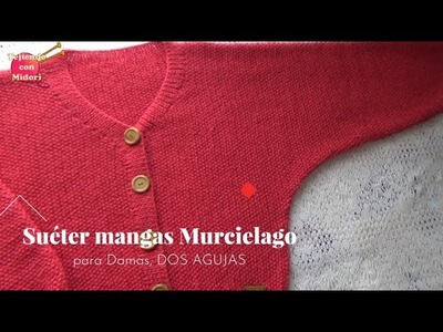 Suéter con mangas Murciélago (PARTE 1 de  2)