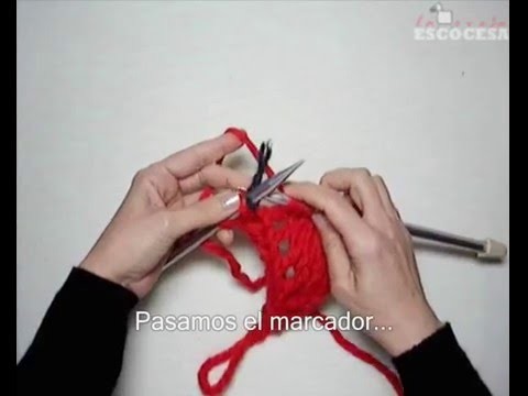 Aumentar 1 punto: echando hebra, con calado