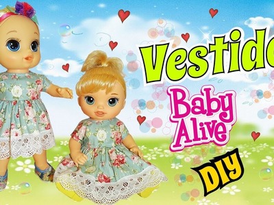 Como hacer un vestido forrado para tu Baby Alive Doll DIY