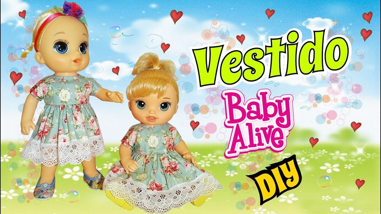 Como hacer un vestido forrado para tu Baby Alive Doll DIY
