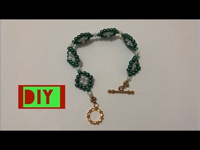 Como hacer una Pulsera con Perlas facil .DIY.How to make an easy pearl bracelet .Tutorial