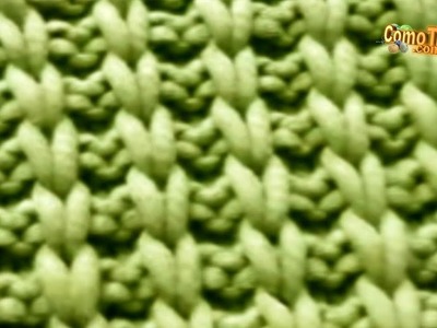 Cómo Tejer Punto “Otoño”. ideal para tejer Bufandas y Cuellos!-2 agujas (693)