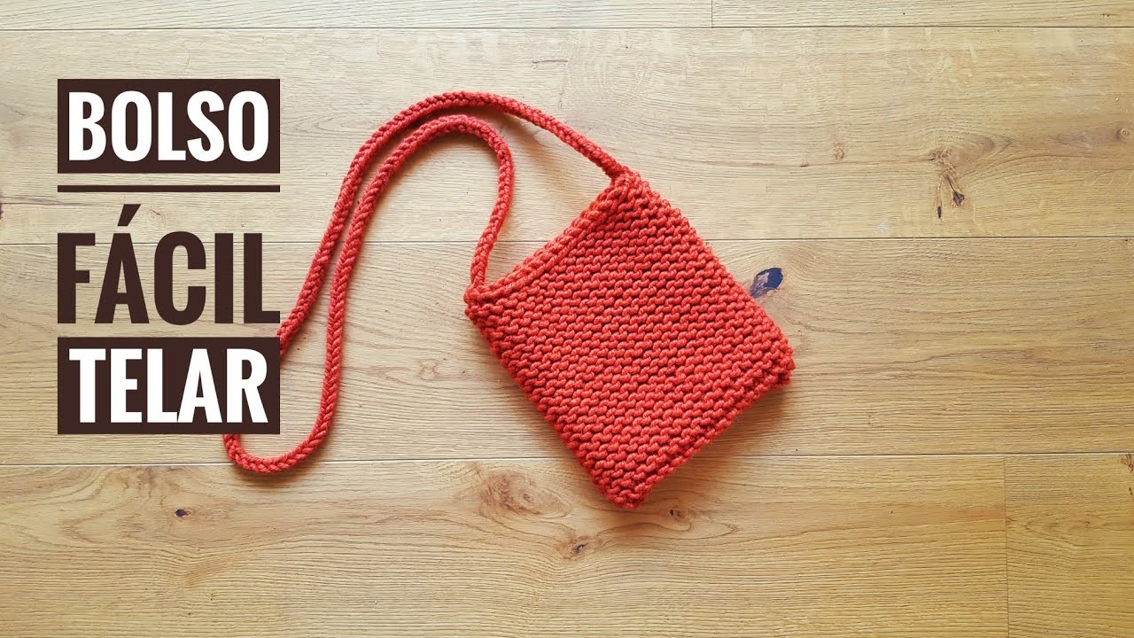 Cómo tejer un bolso de punto fácil con telar (Tutorial DIY)