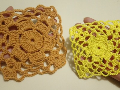 Cuadro con rosetón en Crochet