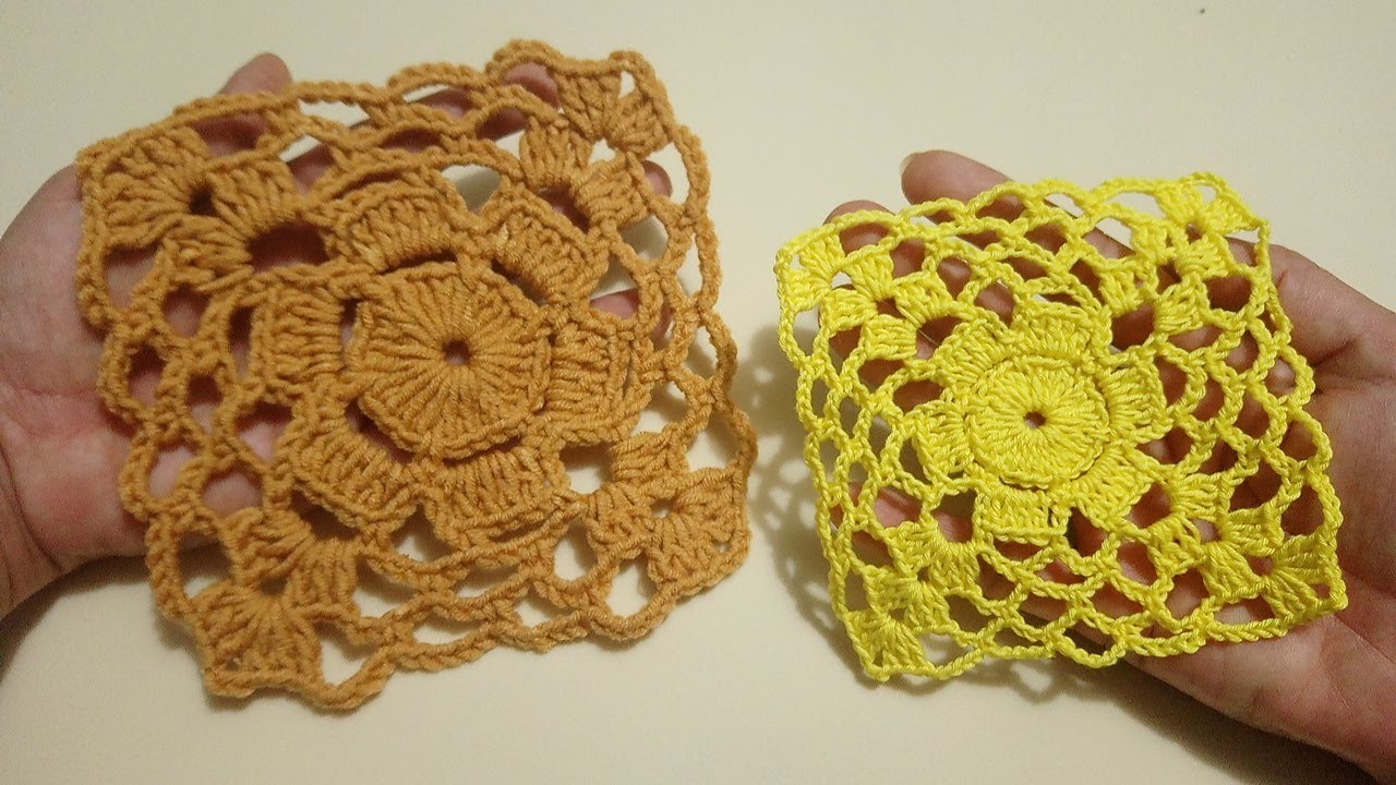Cuadro con rosetón en Crochet