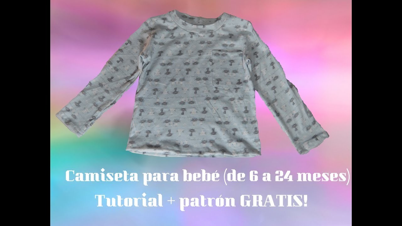 DIY camiseta para bebé, tutorial + patrón GRATIS!