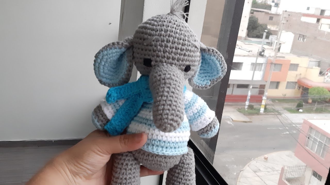 Elefante Amigurumi Crochet Paso A Paso - Patrón Escrito