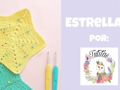 Estrellas a crochet para mantas, cojines y más!! por Tutitas Tejedoras