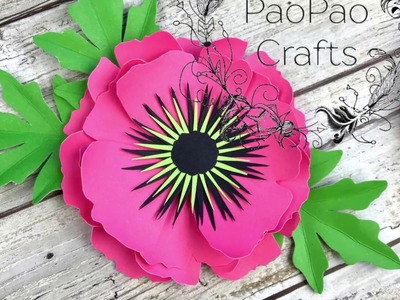 FLOR AMAPOLA | MOLDES GRATIS | HOW TO MAKE POPPY FLOWER | FLORES DE PAPEL | PAPER FLOWERS | AMAPOLAS
