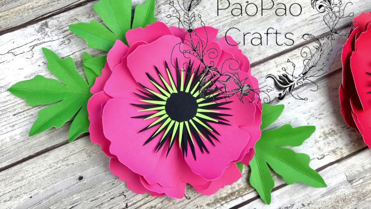 FLOR AMAPOLA | MOLDES GRATIS | HOW TO MAKE POPPY FLOWER | FLORES DE PAPEL | PAPER FLOWERS | AMAPOLAS