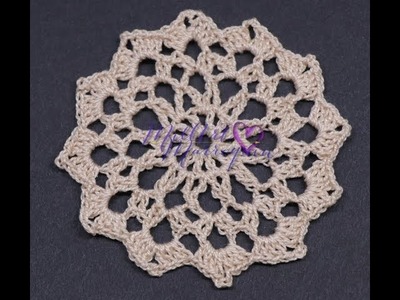 Flor Circular Crochet (English Subtitles)