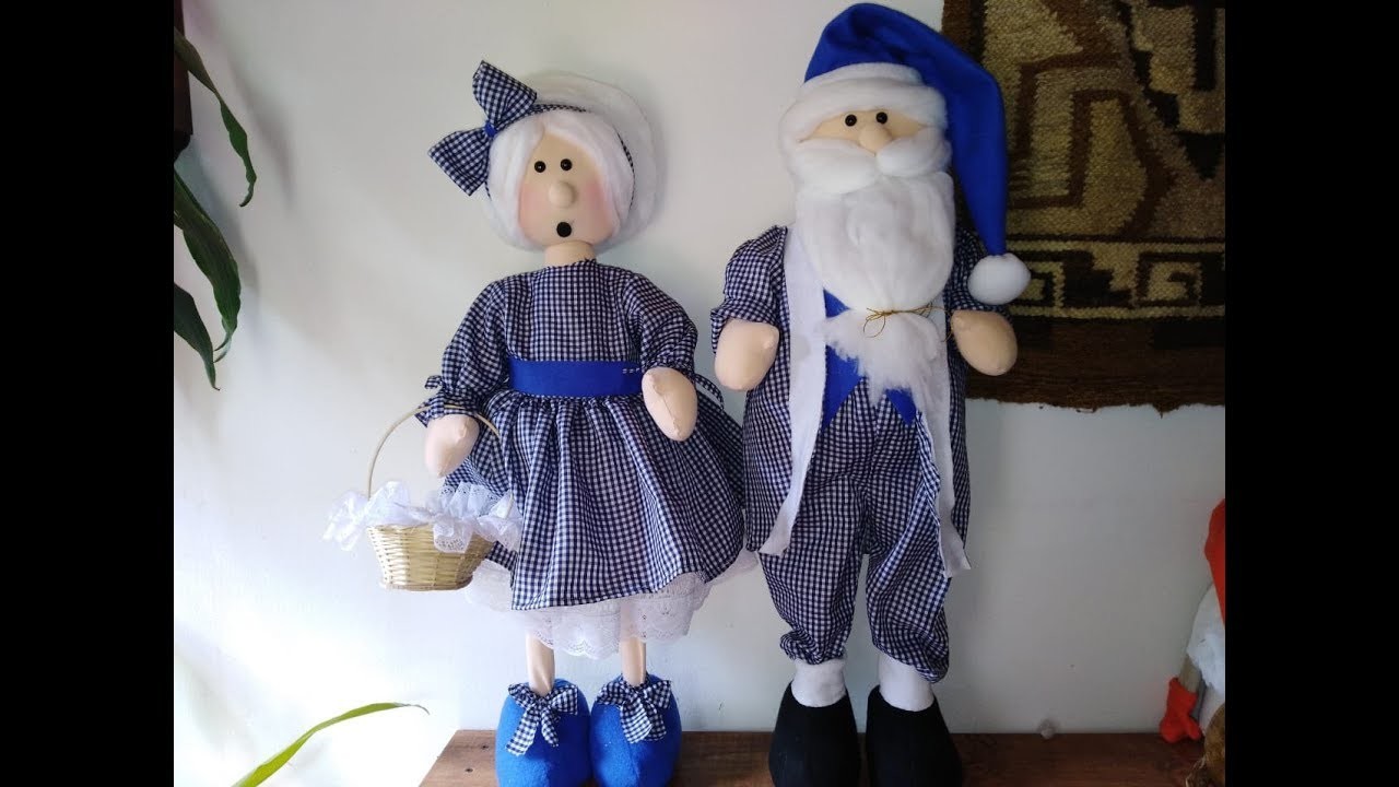 ????Mama Noel Elegante.DIY. Moldes Gratis