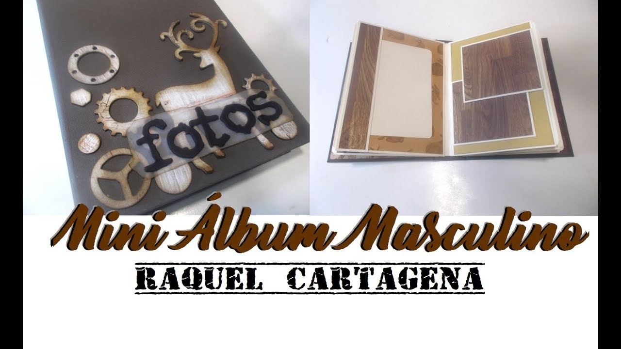 Mini Album MASCULINO y elegante Wild At Heart  First Edition DIY tutorial scrapbooking