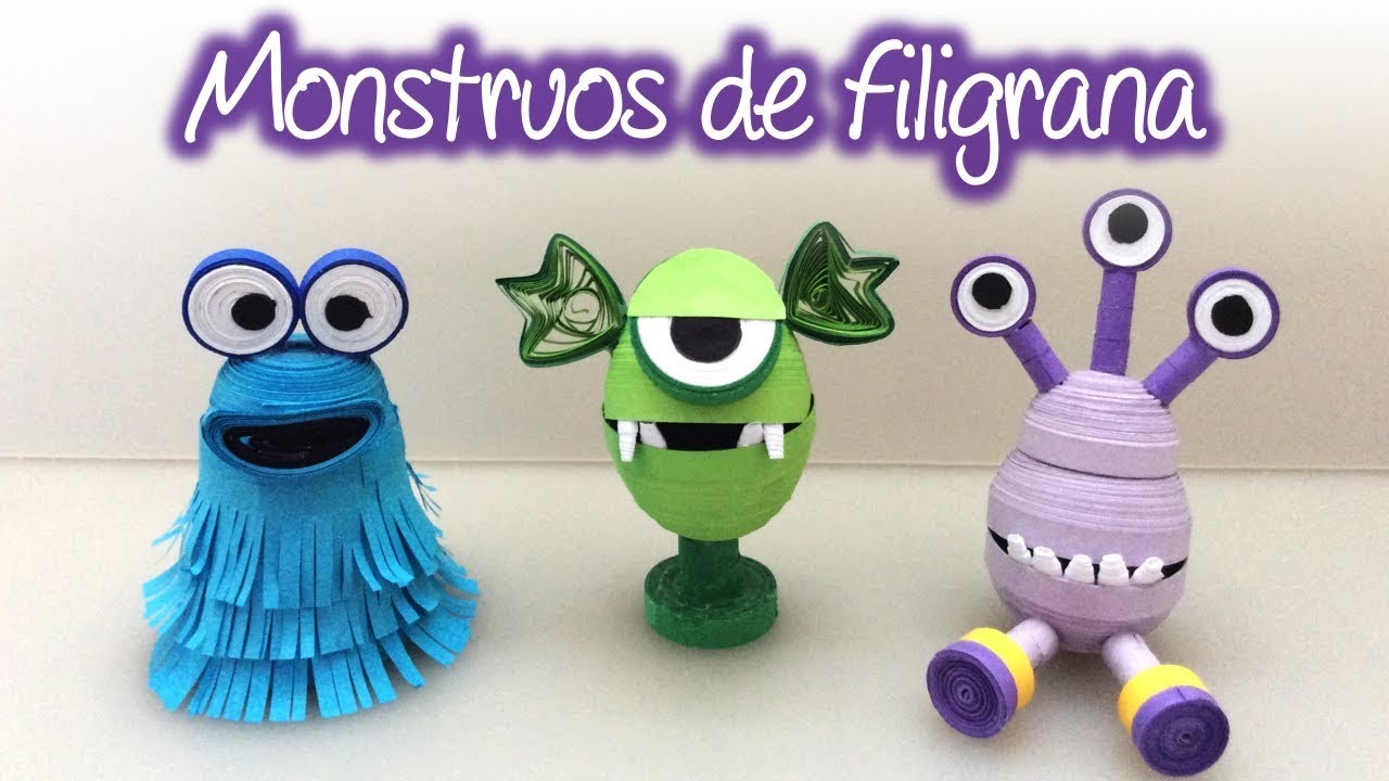 Monstruos de filigrana, Quilling monsters