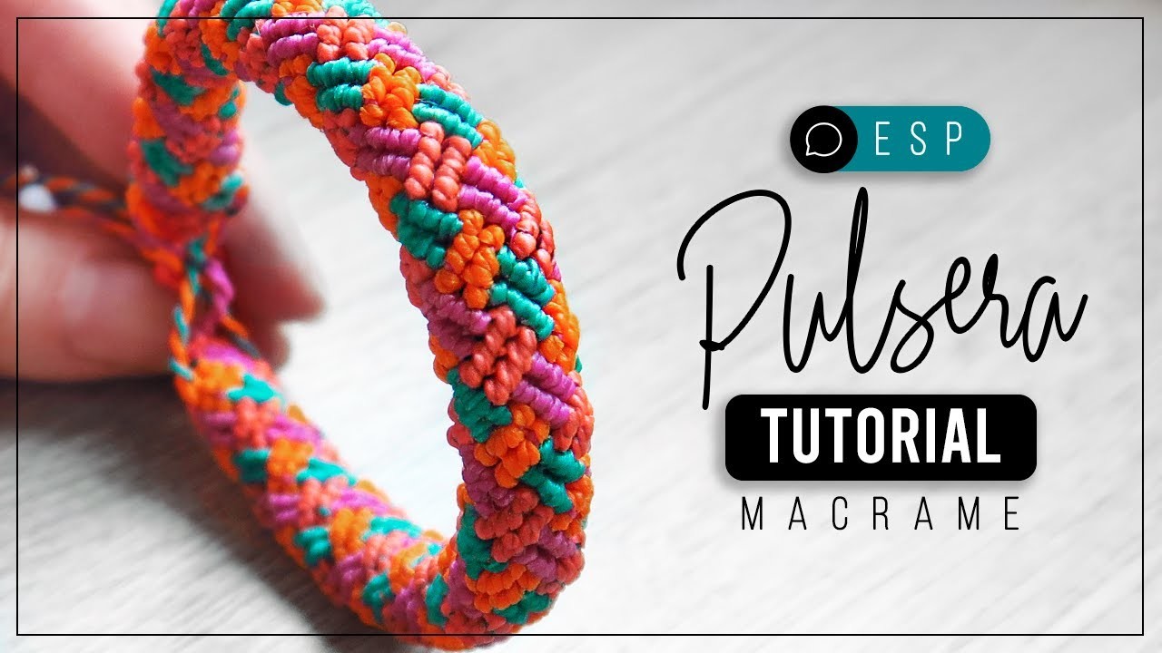 Pulsera Tubular » ???? tutorial | como hacer pulsera de hilo | diy ● Friendship Bracelet #172