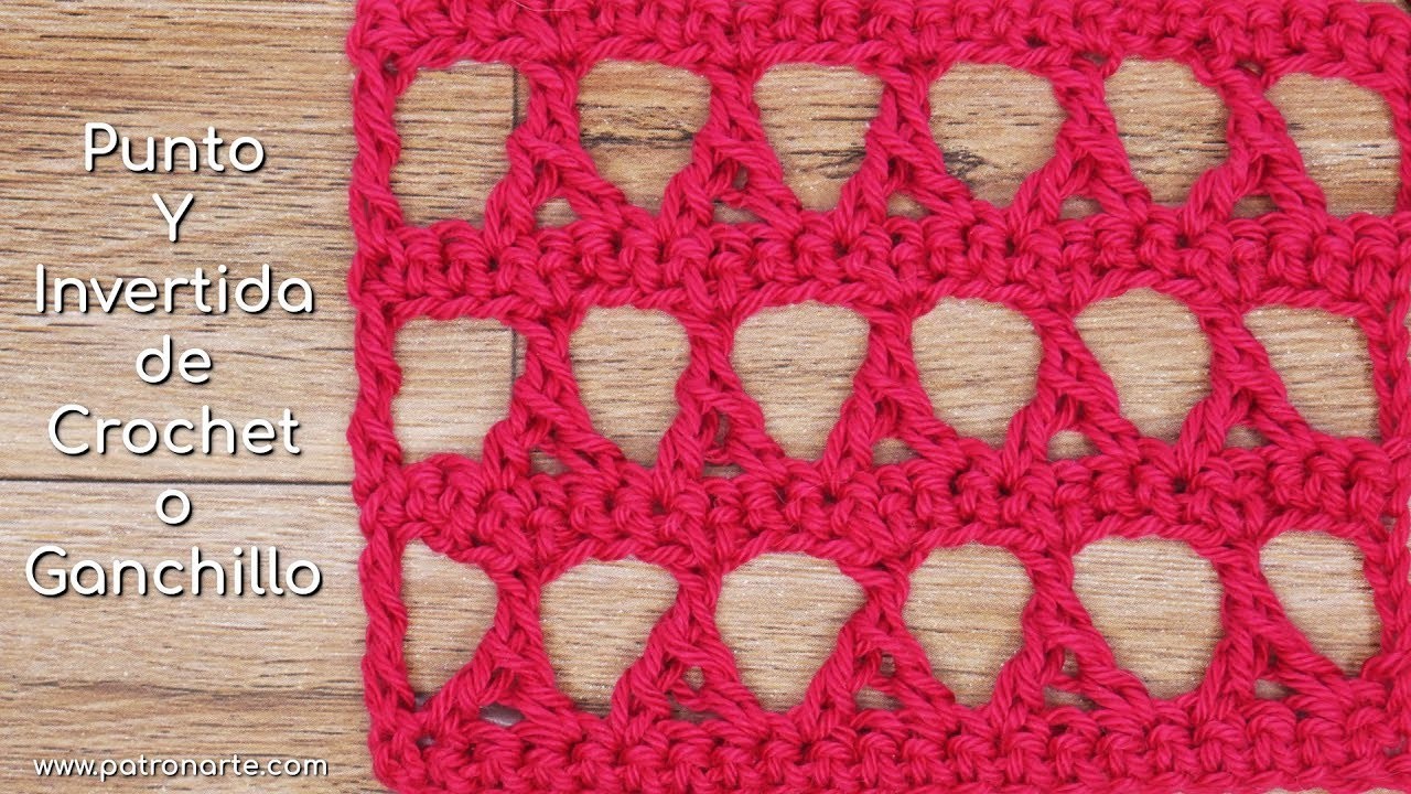 Punto Y Invertida de Crochet - Ganchillo | Tutoriales de Crochet Paso a Paso