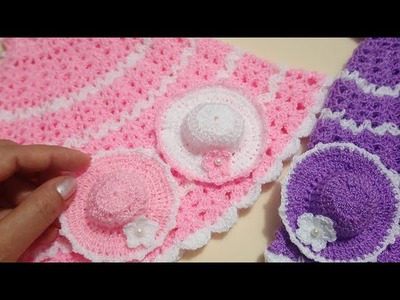 Sombrero para Barbie Crochet